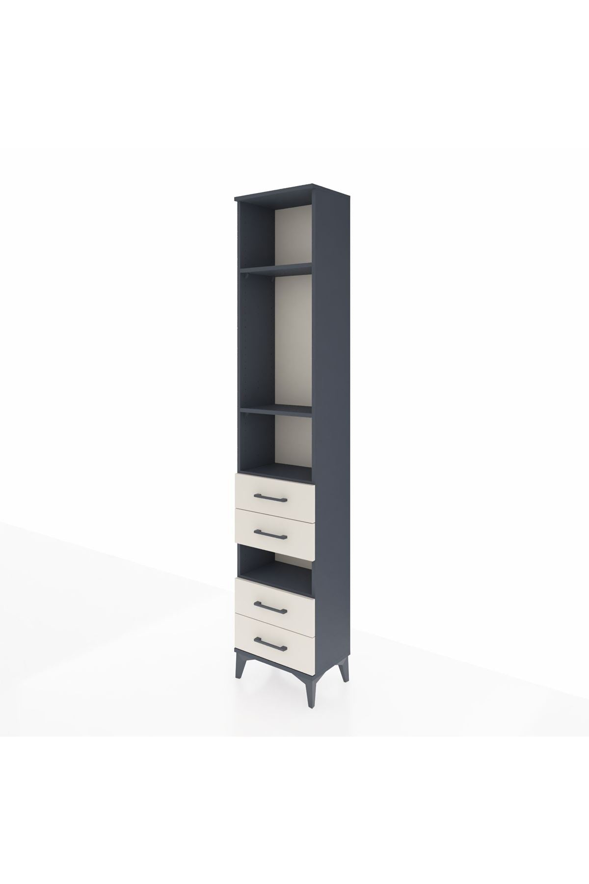 Arges Dolap 4 Raflı 4 Çekmeceli 44x30x221 - S28M096V4A