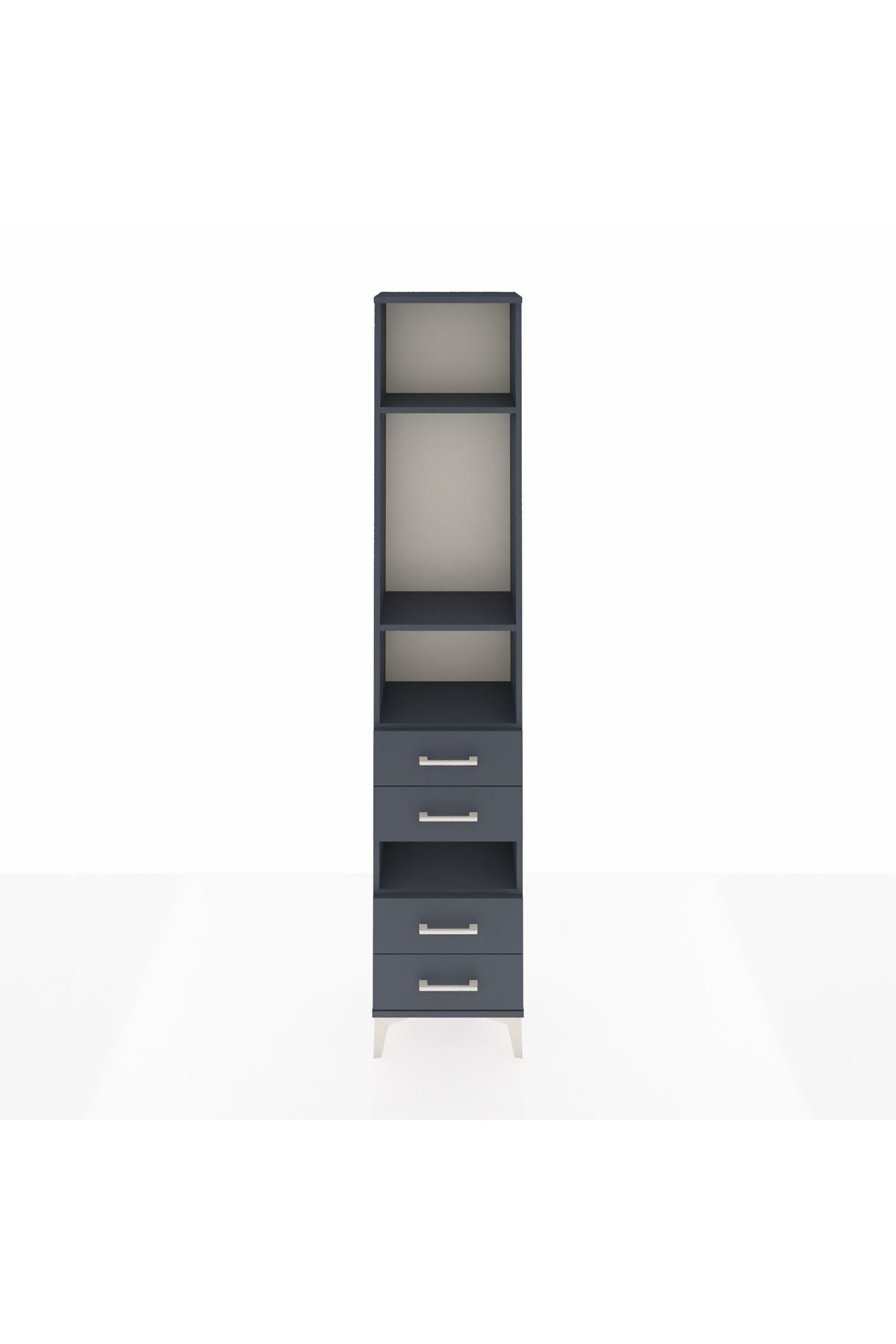 Arges Dolap 4 Raflı 4 Çekmeceli 44x30x221 - S28M096V5A