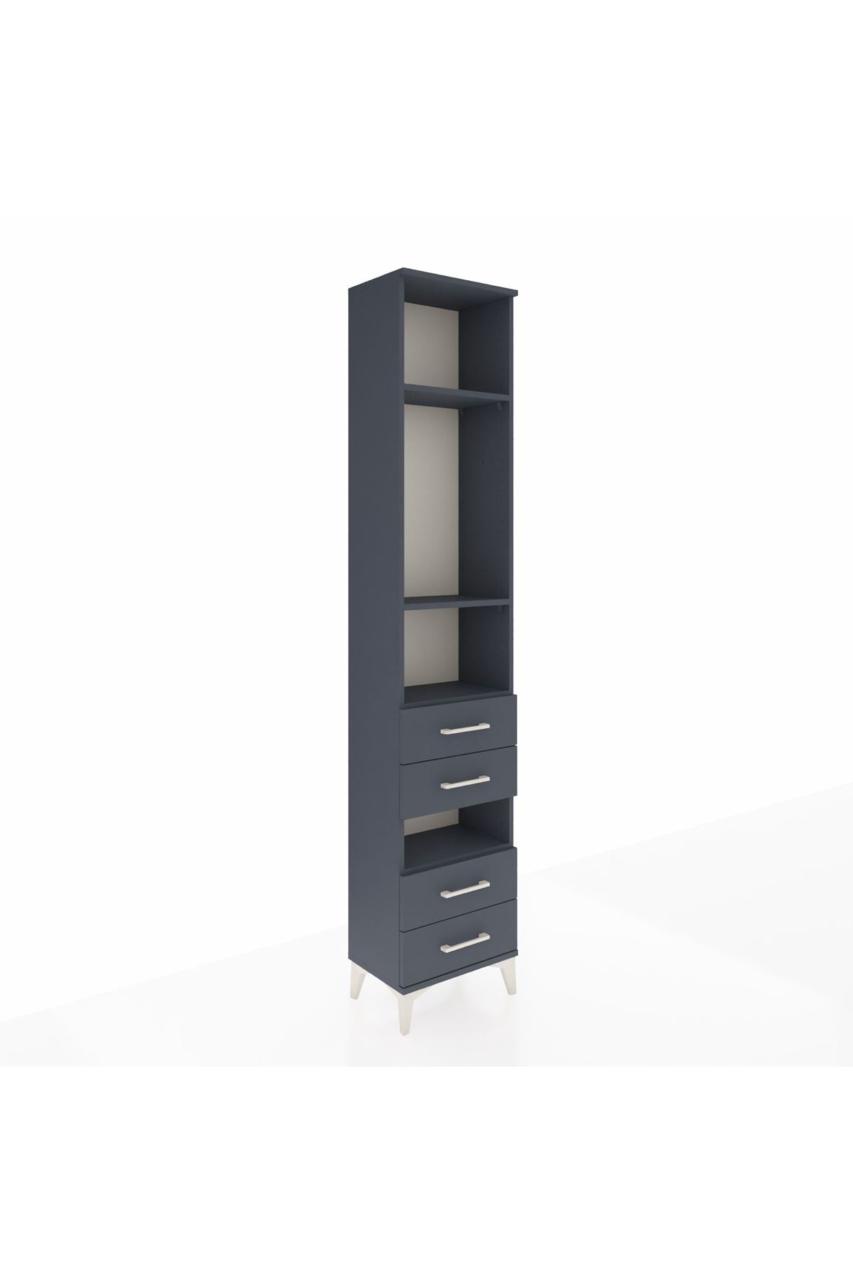 Arges Dolap 4 Raflı 4 Çekmeceli 44x30x221 - S28M096V5A