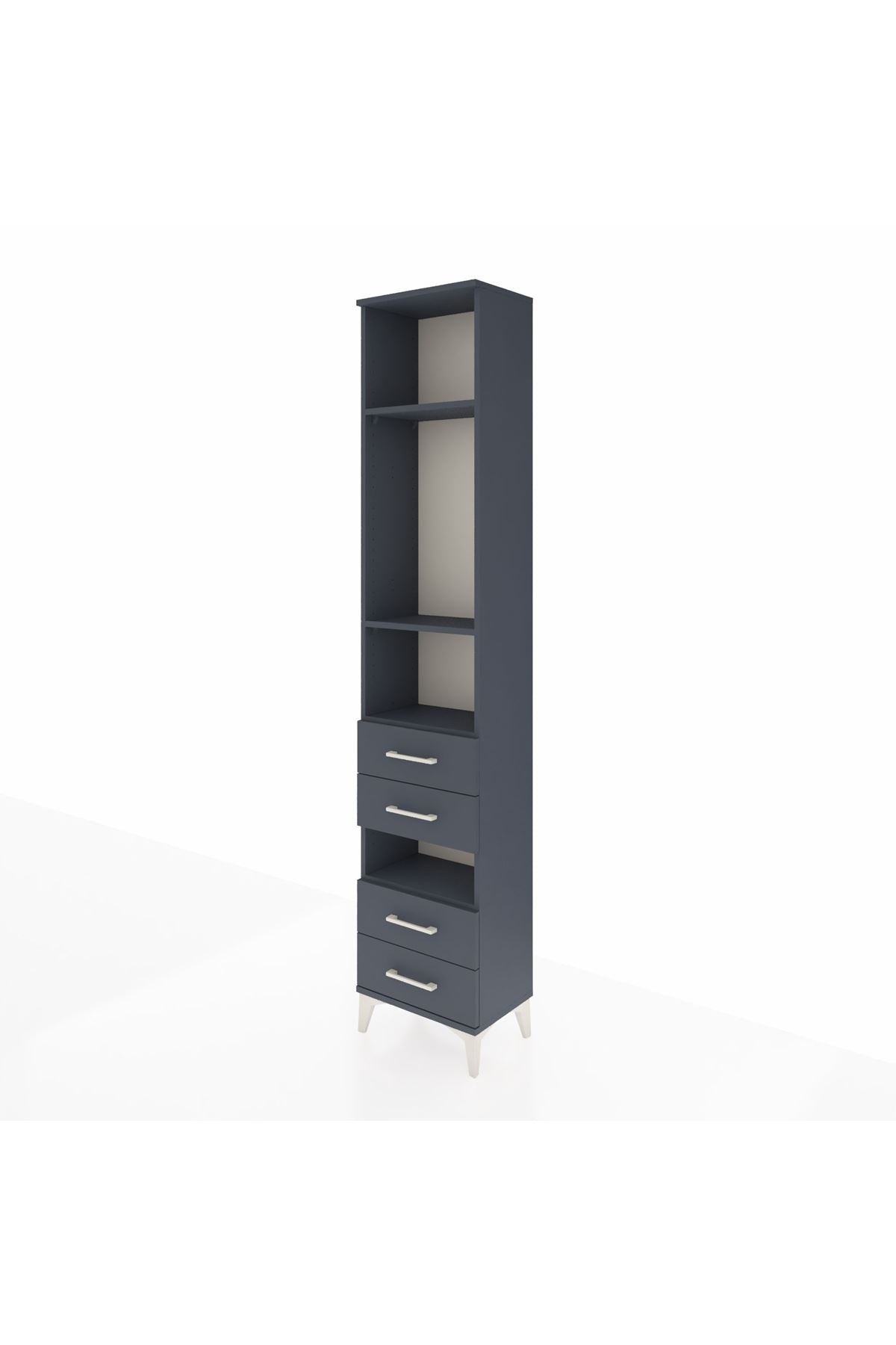 Arges Dolap 4 Raflı 4 Çekmeceli 44x30x221 - S28M096V5A