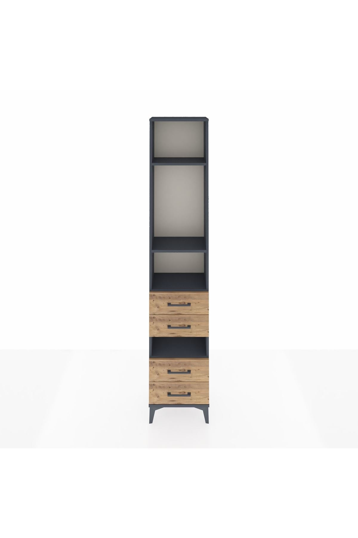 Arges Dolap 4 Raflı 4 Çekmeceli 44x30x221 - S28M096V6A
