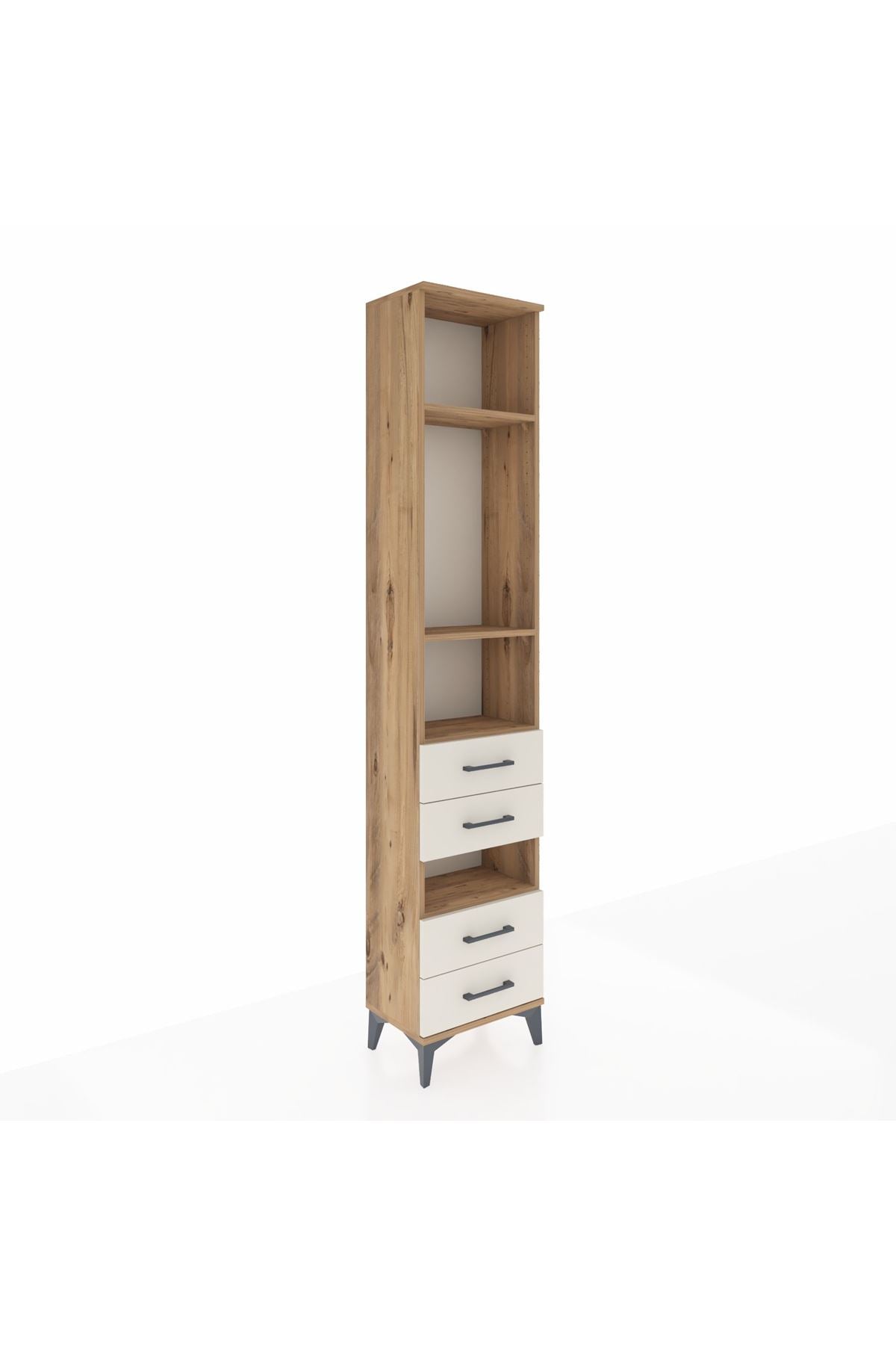 Arges Dolap 4 Raflı 4 Çekmeceli 44x30x221 - S28M096V7A