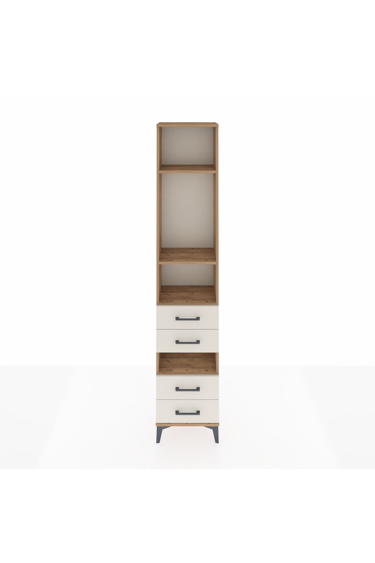 Arges Dolap 4 Raflı 4 Çekmeceli 44x30x221 - S28M096V7A