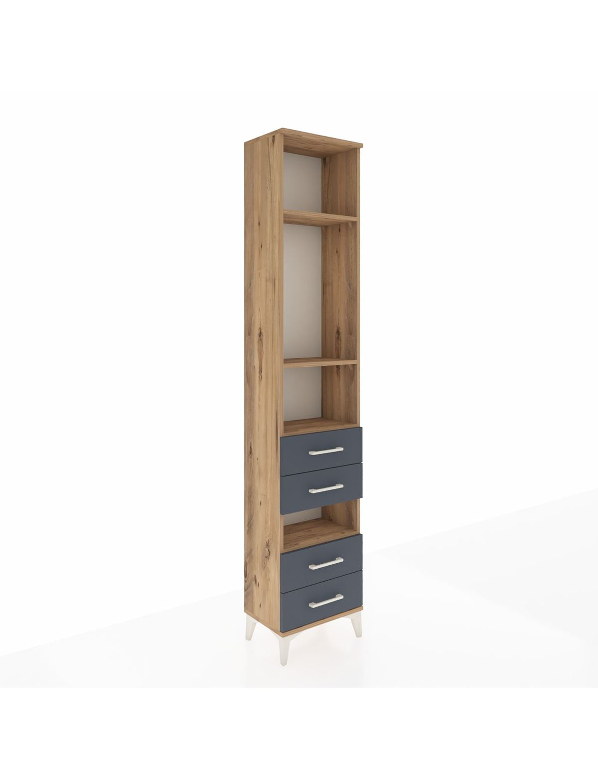 Arges Dolap 4 Raflı 4 Çekmeceli 44x30x221 - S28M096V8A