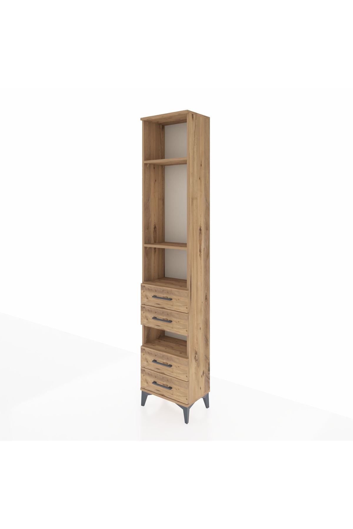 Arges Dolap 4 Raflı 4 Çekmeceli 44x30x221 - S28M096V9A