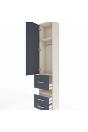 Arges Dolap 3 Raflı 3 Çekmeceli Tek Askılı 44x30x221 - S28M097V2A