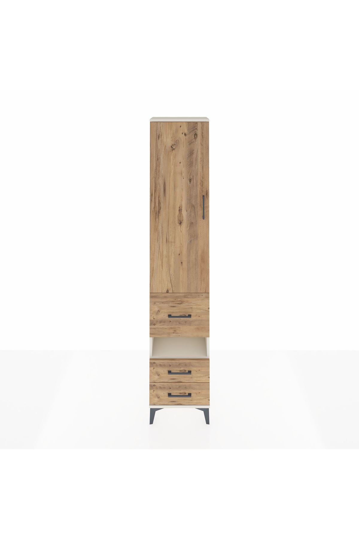 Arges Dolap 3 Raflı 3 Çekmeceli Tek Askılı 44x30x221 - S28M097V3A