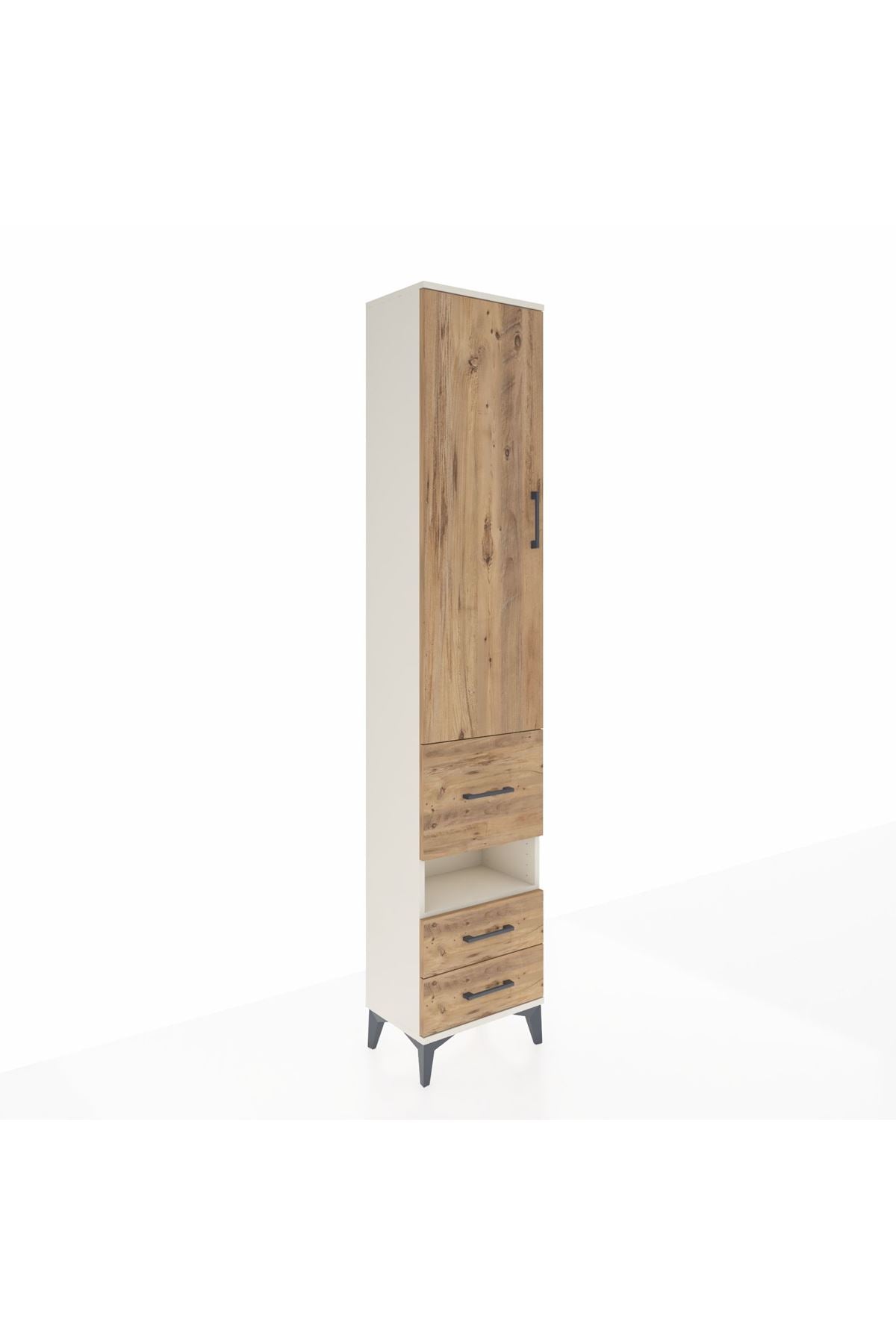 Arges Dolap 3 Raflı 3 Çekmeceli Tek Askılı 44x30x221 - S28M097V3A