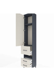 Arges Dolap 3 Raflı 3 Çekmeceli Tek Askılı 44x30x221 - S28M097V4A