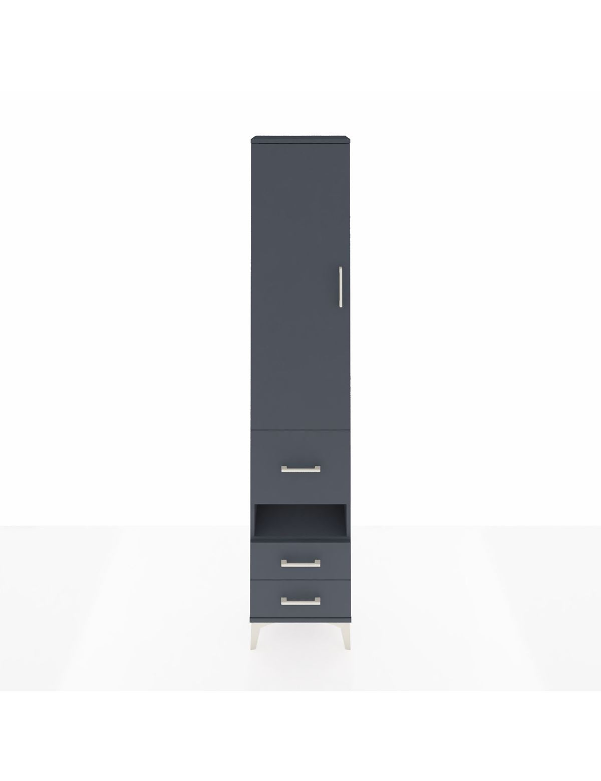 Arges Dolap 3 Raflı 3 Çekmeceli Tek Askılı 44x30x221 - S28M097V5A