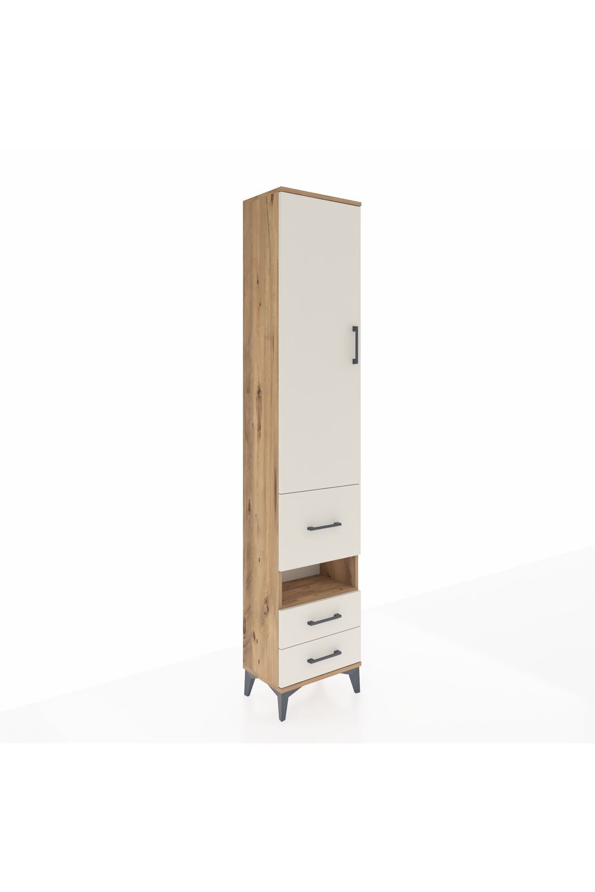 Arges Dolap 3 Raflı 3 Çekmeceli Tek Askılı 44x30x221 - S28M097V7A