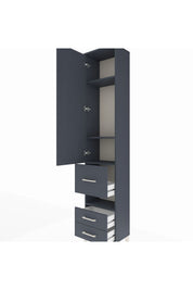 Arges Dolap 4 Raflı 3 Çekmeceli Tek Kapaklı 44x30x221 - S28M098V5A