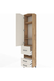 Arges Dolap 4 Raflı 3 Çekmeceli Tek Kapaklı 44x30x221 - S28M098V7A