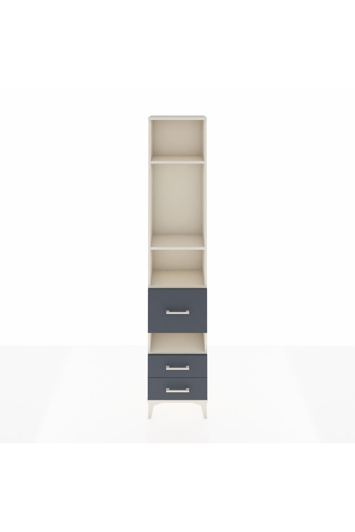 Arges Dolap 4 Raflı 3 Çekmeceli 44x30x221 - S28M099V2A
