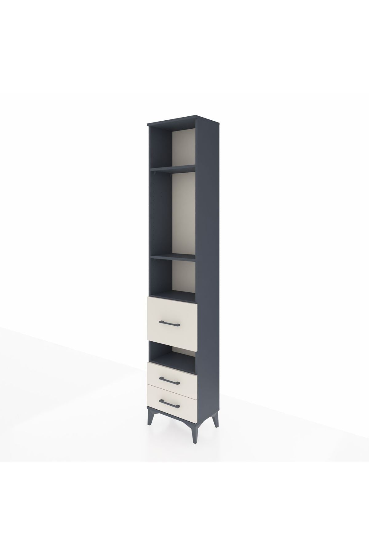 Arges Dolap 4 Raflı 3 Çekmeceli 44x30x221 - S28M099V4A