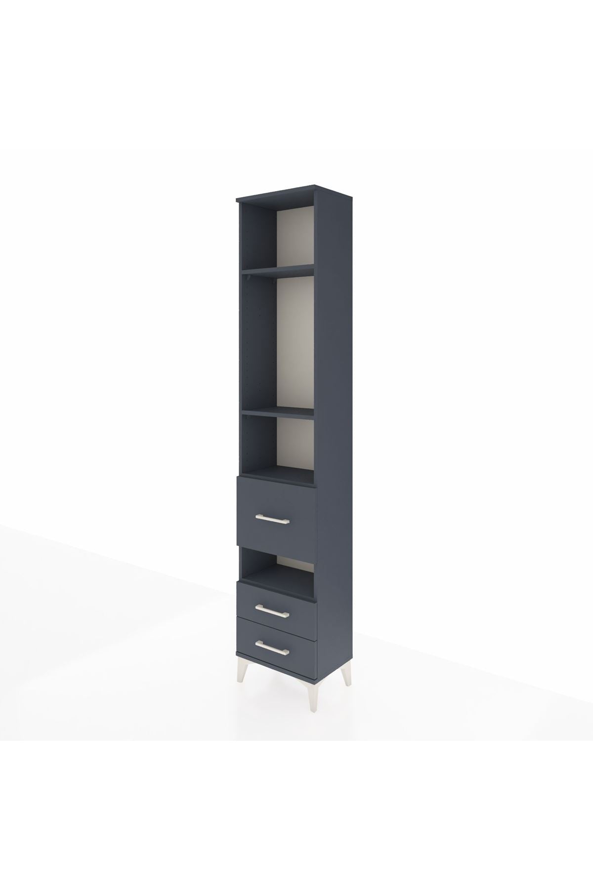 Arges Dolap 4 Raflı 3 Çekmeceli 44x30x221 - S28M099V5A