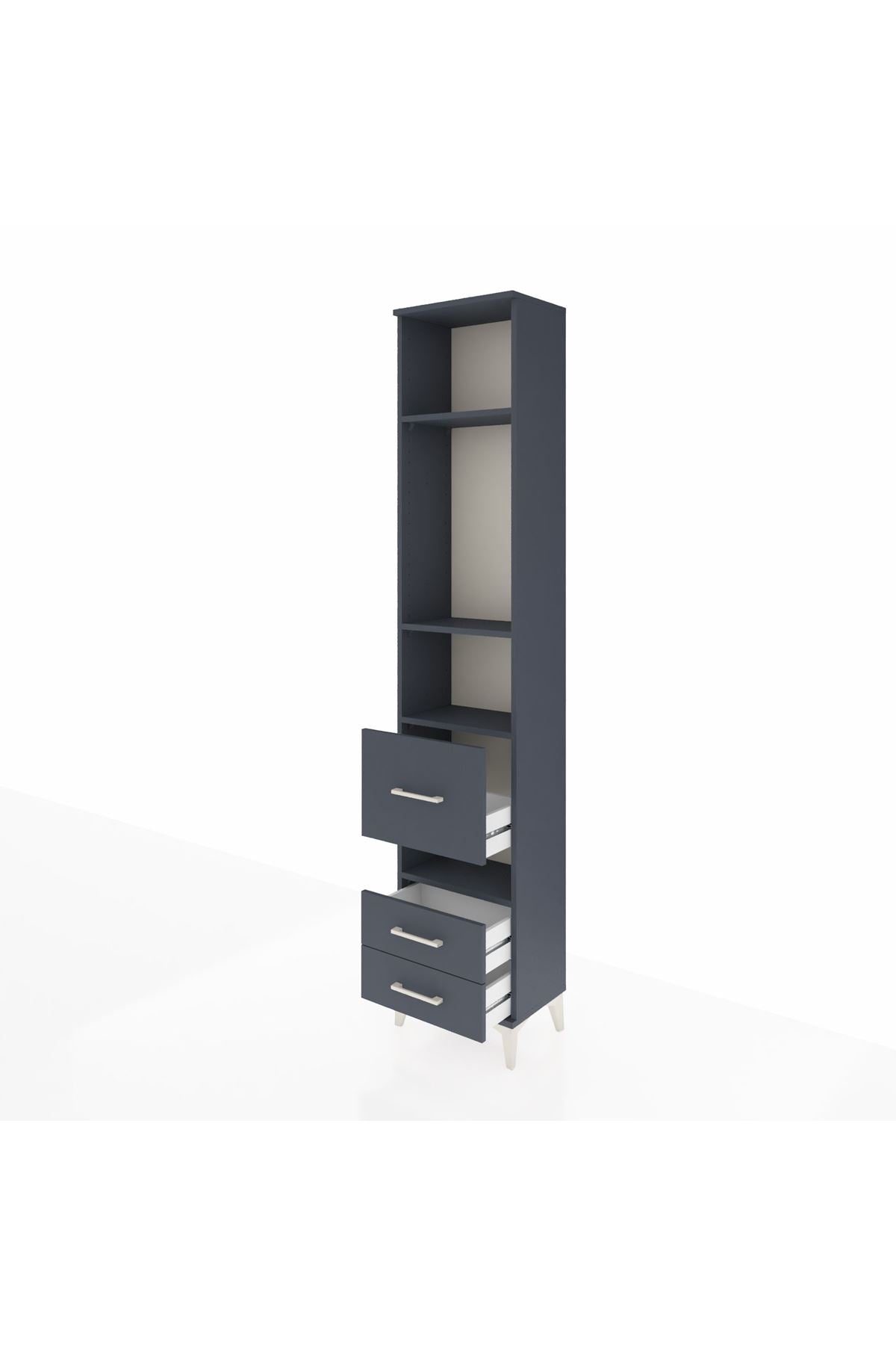 Arges Dolap 4 Raflı 3 Çekmeceli 44x30x221 - S28M099V5A