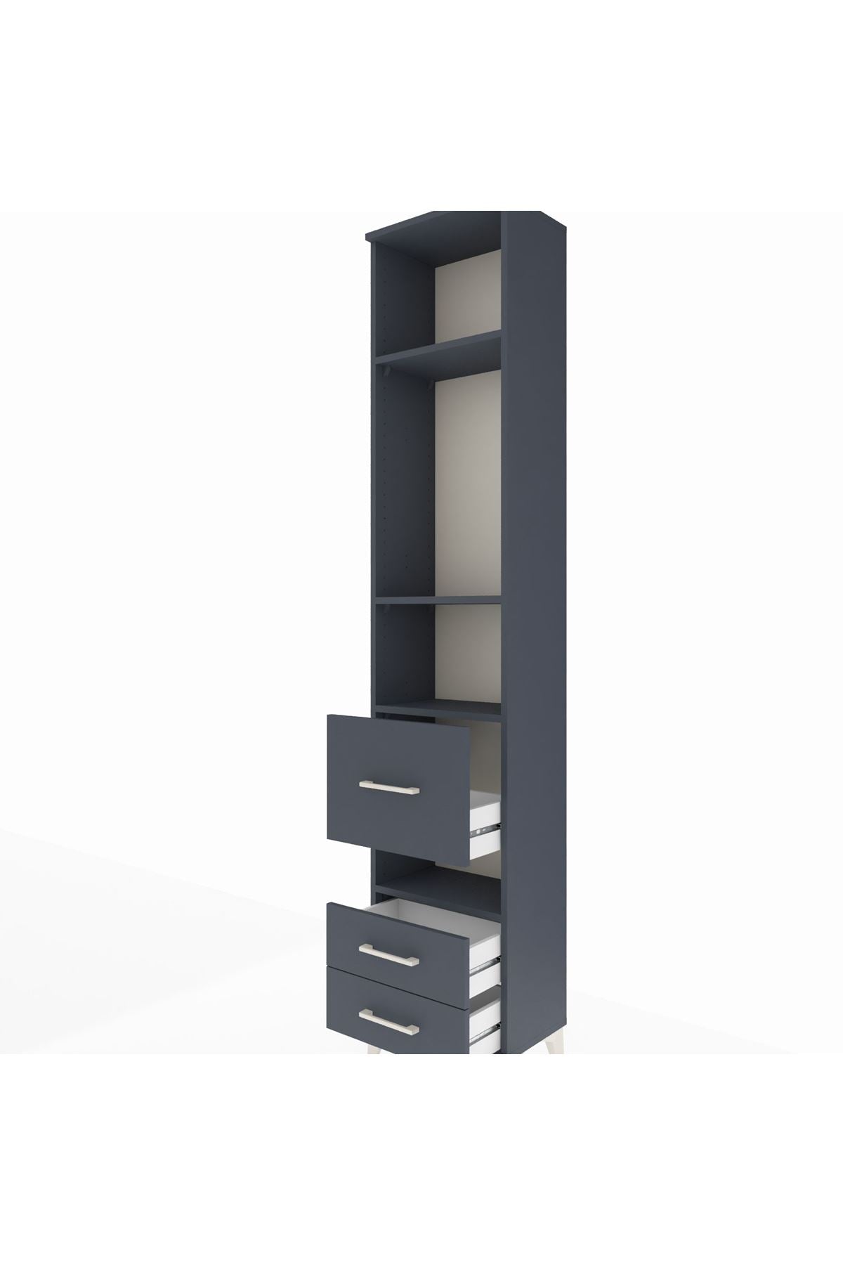 Arges Dolap 4 Raflı 3 Çekmeceli 44x30x221 - S28M099V5A