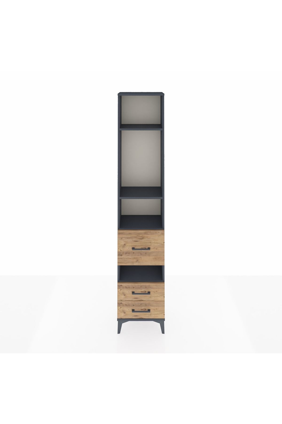 Arges Dolap 4 Raflı 3 Çekmeceli 44x30x221 - S28M099V6A
