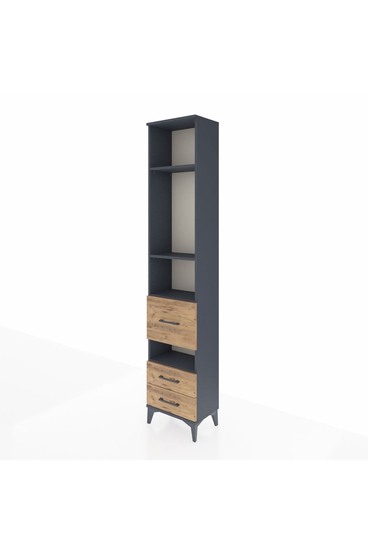Arges Dolap 4 Raflı 3 Çekmeceli 44x30x221 - S28M099V6A