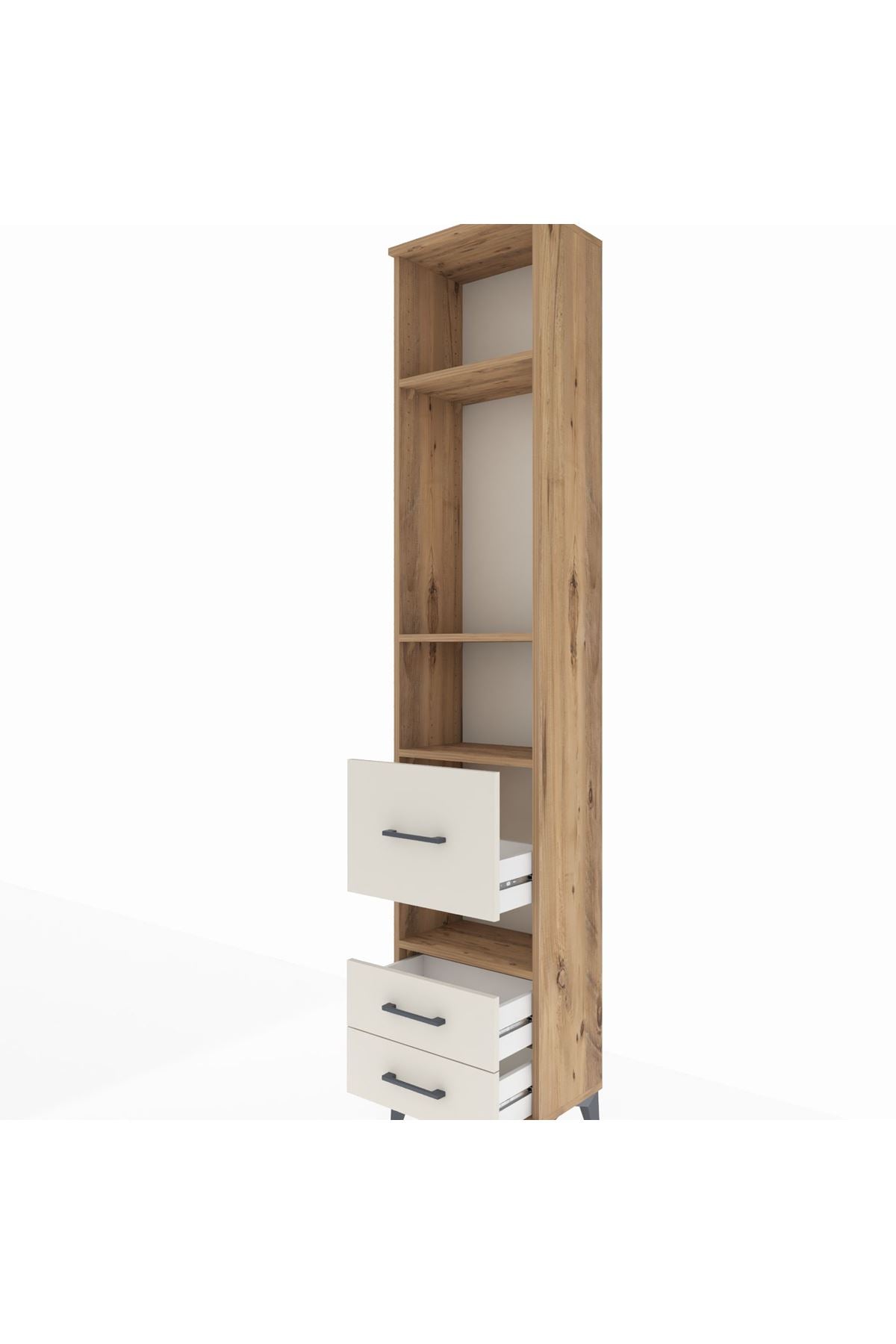 Arges Dolap 4 Raflı 3 Çekmeceli 44x30x221 - S28M099V7A