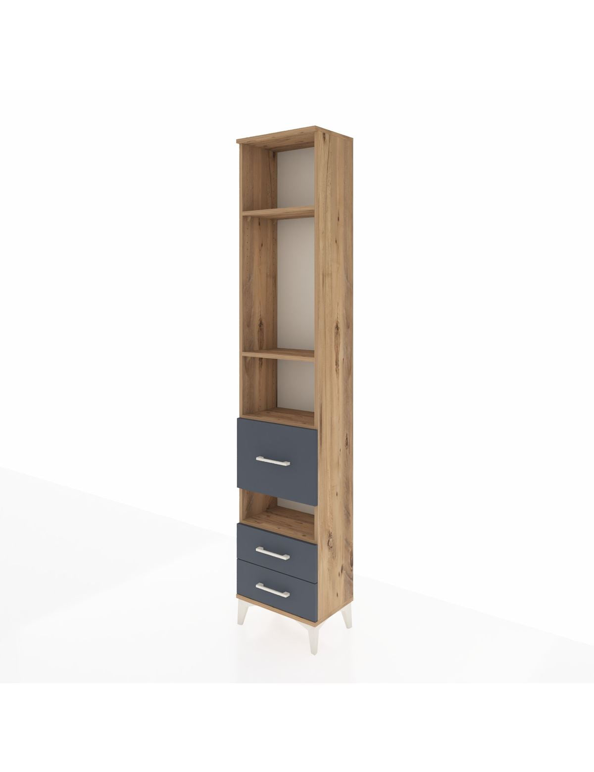 Arges Dolap 4 Raflı 3 Çekmeceli 44x30x221 - S28M099V8A