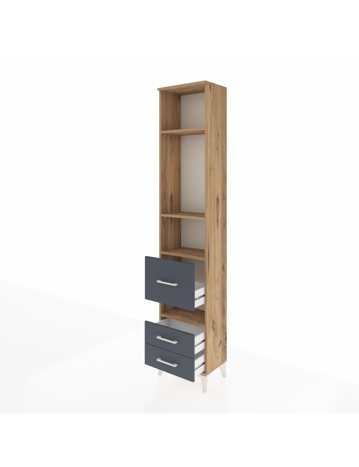 Arges Dolap 4 Raflı 3 Çekmeceli 44x30x221 - S28M099V8A