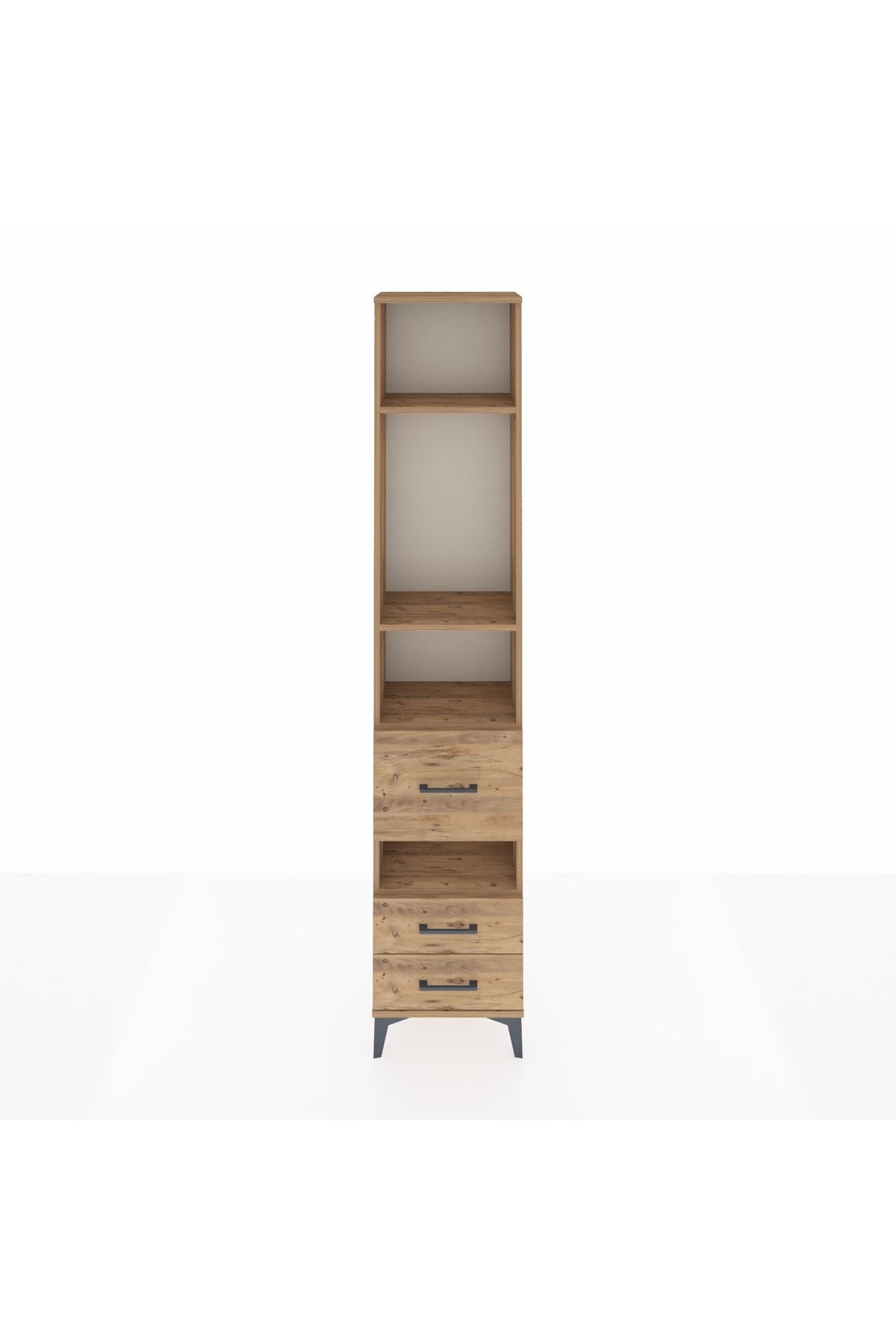 Arges Dolap 4 Raflı 3 Çekmeceli 44x30x221 - S28M099V9A
