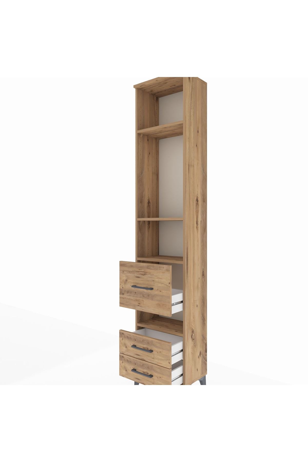 Arges Dolap 4 Raflı 3 Çekmeceli 44x30x221 - S28M099V9A