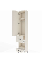 Arges Dolap 3 Raflı 2 Çekmeceli Tek Askılı 44x30x221 - S28M100V1A