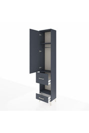 Arges Dolap 3 Raflı 2 Çekmeceli Tek Askılı 44x30x221 - S28M100V5A