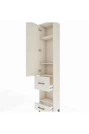 Arges Dolap 4 Raflı 2 Çekmeceli Tek Kapaklı 44x30x221 - S28M101V1A
