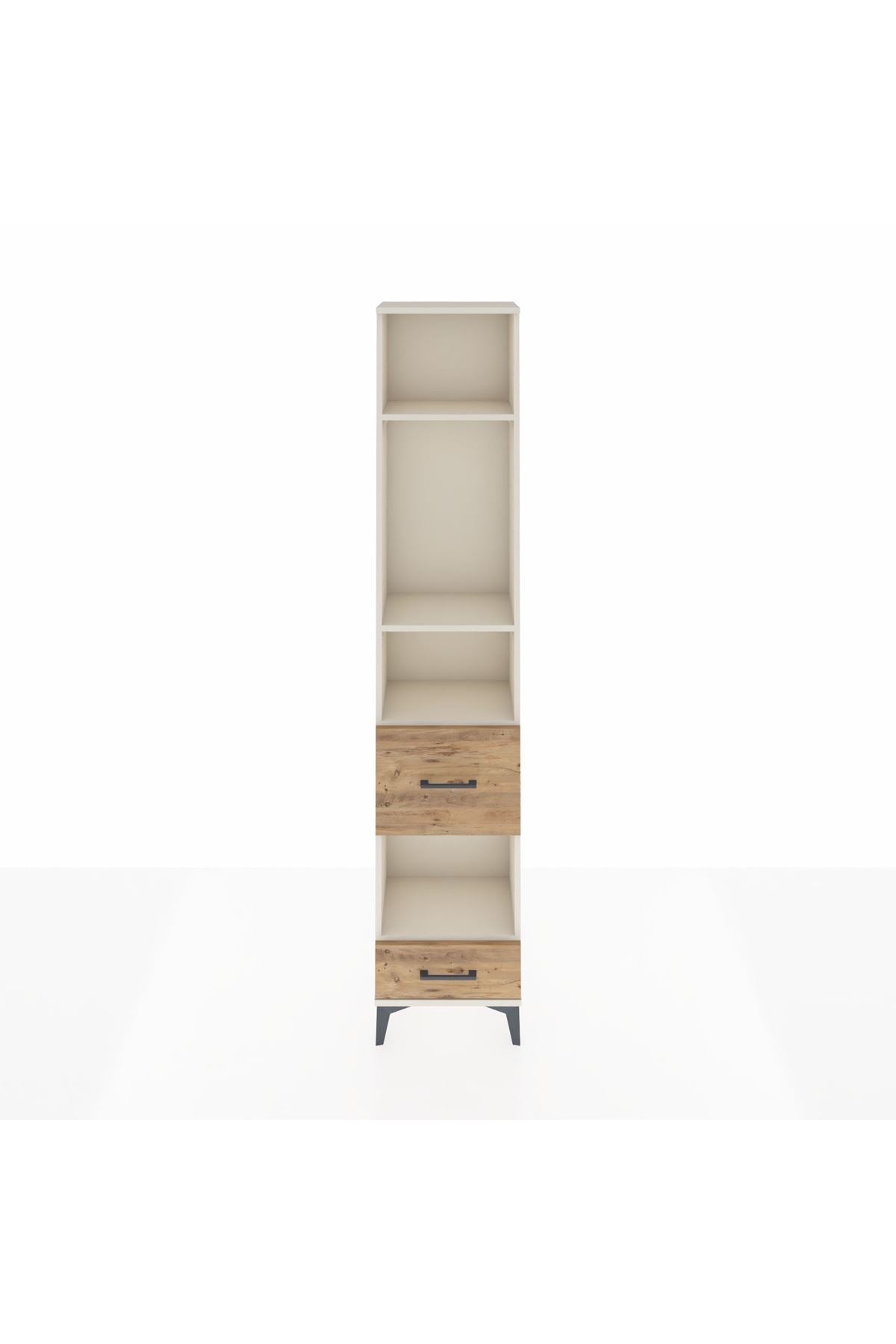 Arges Dolap 4 Raflı 2 Çekmeceli 44x30x221 - S28M102V3A