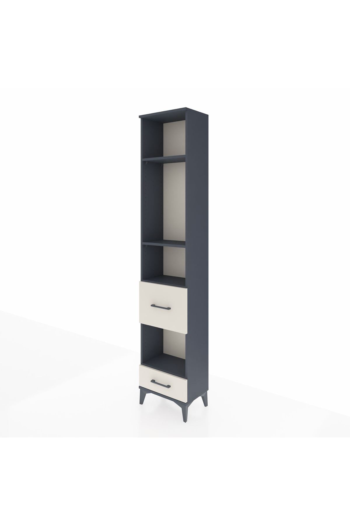 Arges Dolap 4 Raflı 2 Çekmeceli 44x30x221 - S28M102V4A