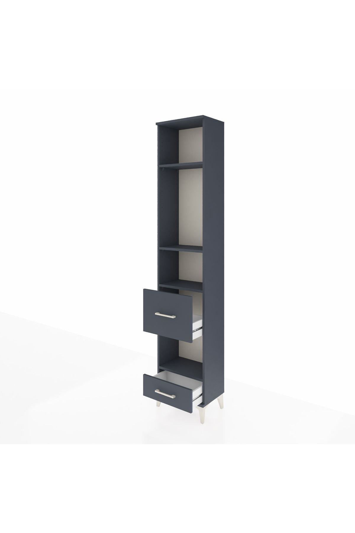 Arges Dolap 4 Raflı 2 Çekmeceli 44x30x221 - S28M102V5A