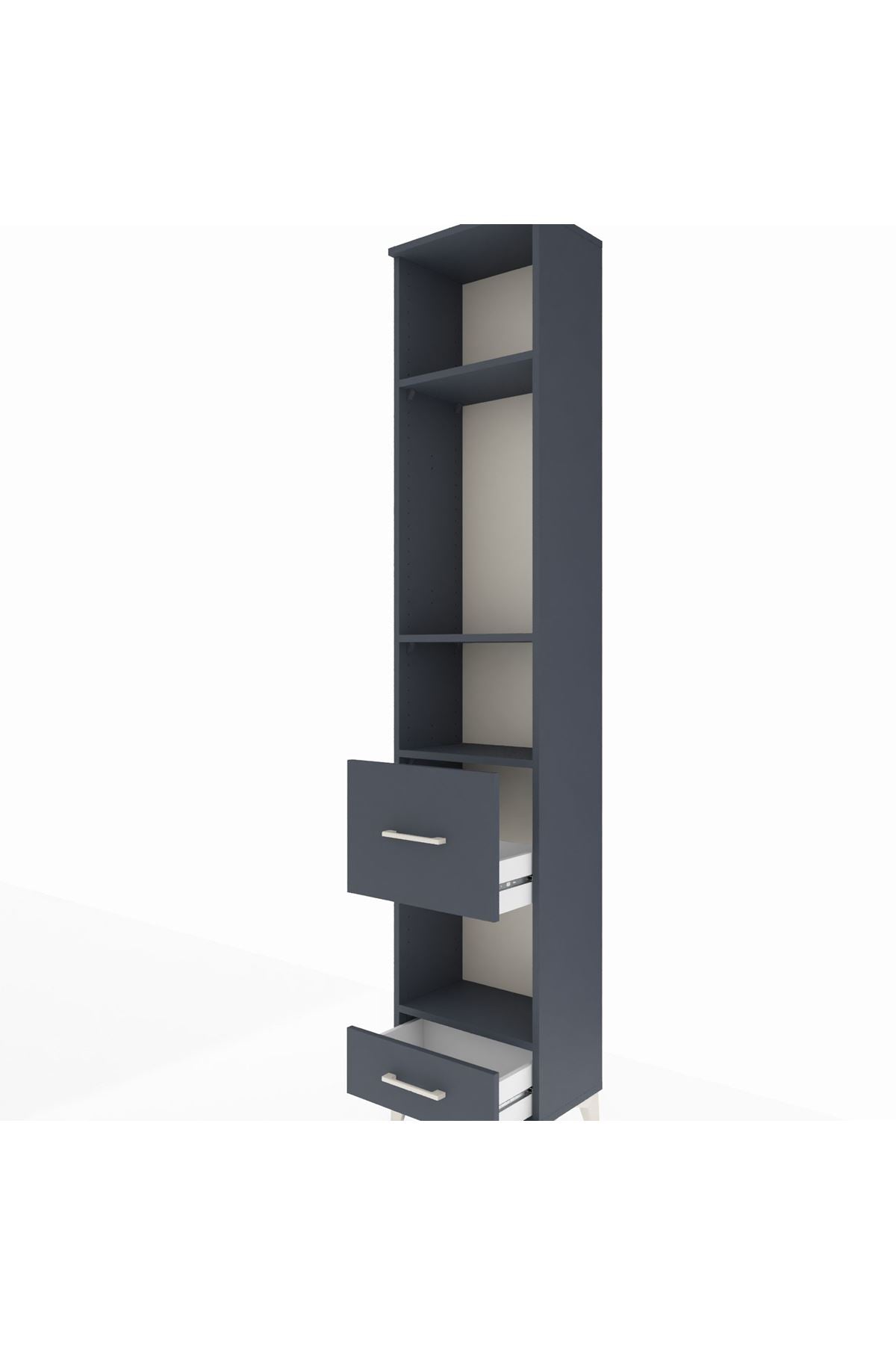 Arges Dolap 4 Raflı 2 Çekmeceli 44x30x221 - S28M102V5A