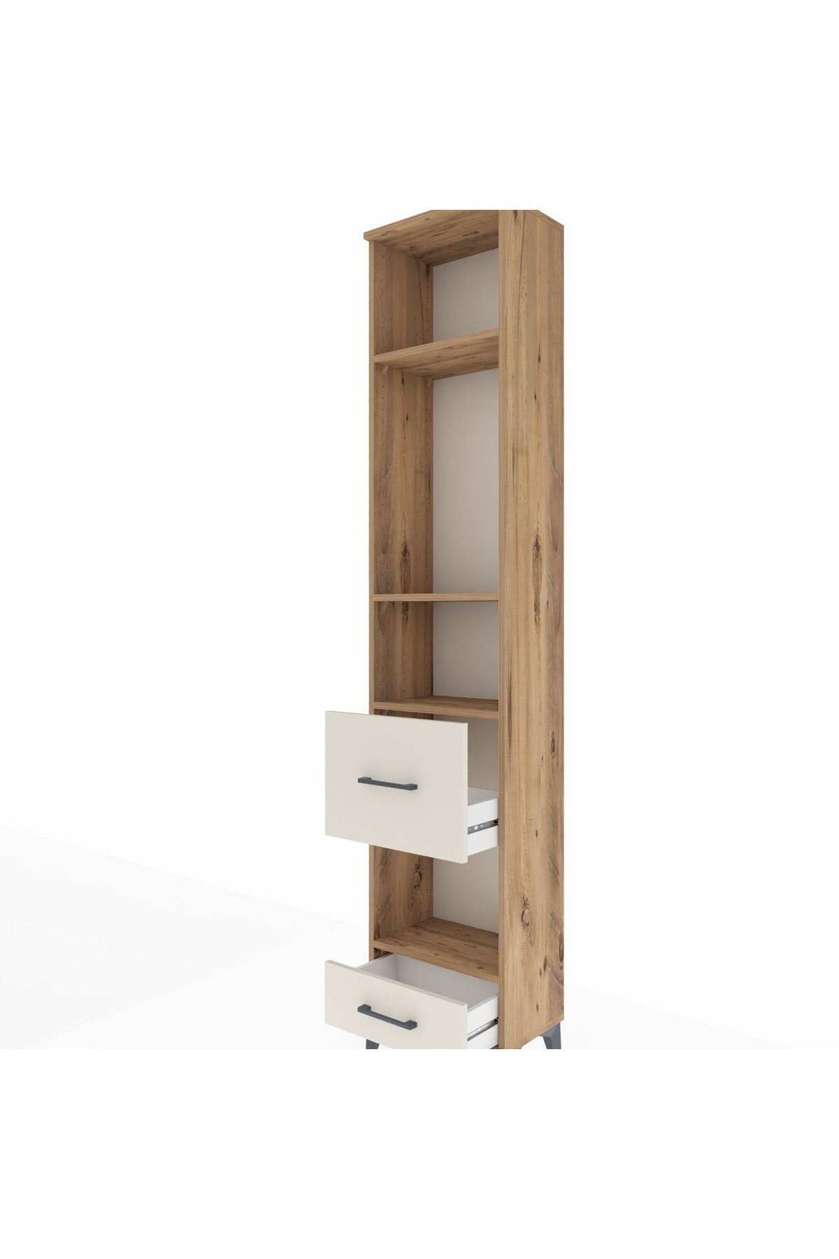 Arges Dolap 4 Raflı 2 Çekmeceli 44x30x221 - S28M102V7A
