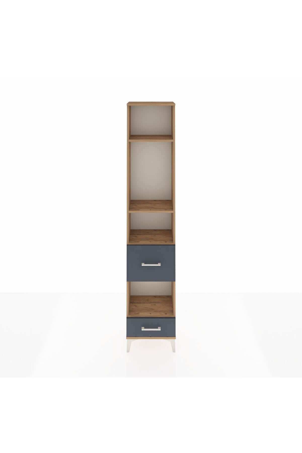 Arges Dolap 4 Raflı 2 Çekmeceli 44x30x221 - S28M102V8A