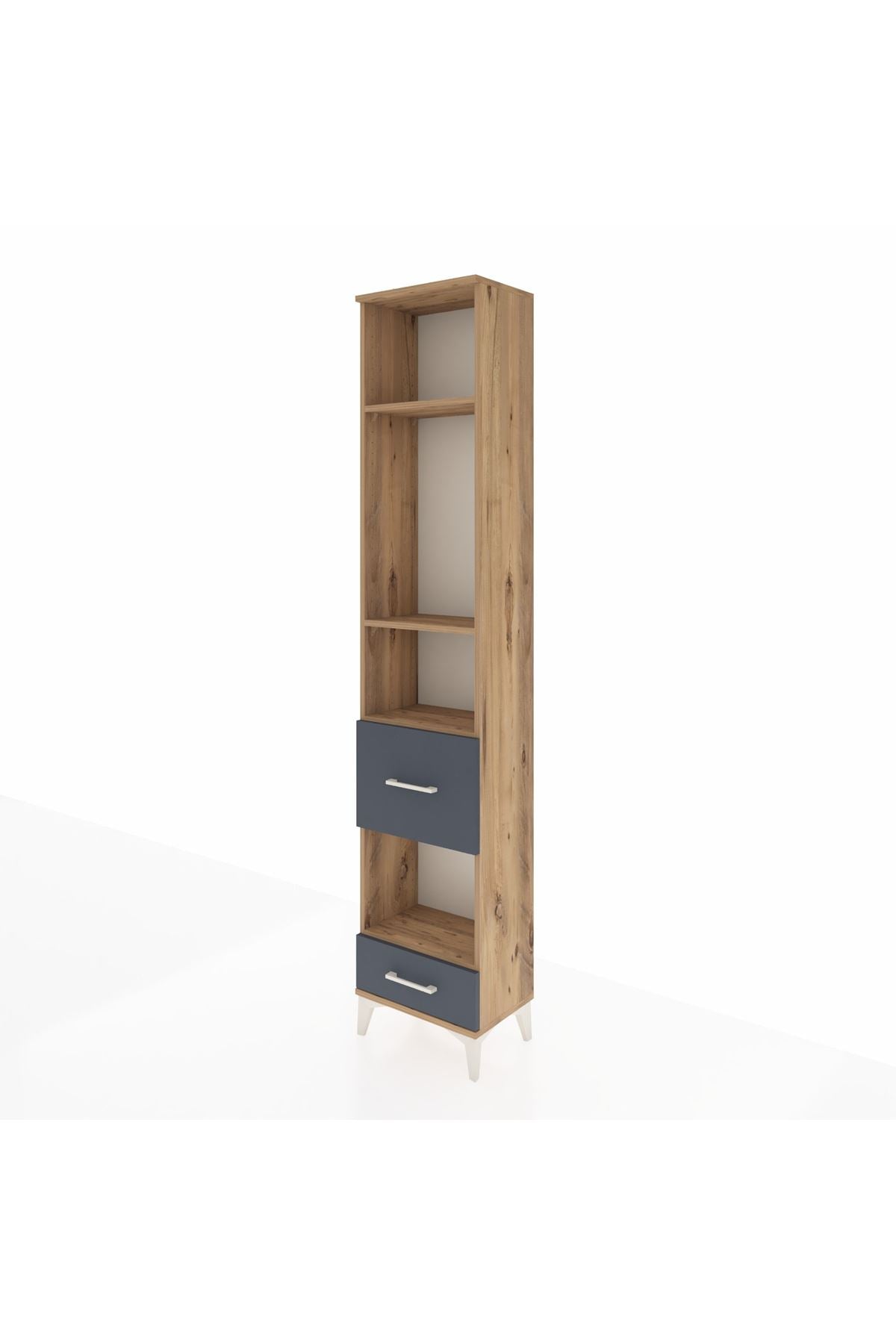 Arges Dolap 4 Raflı 2 Çekmeceli 44x30x221 - S28M102V8A