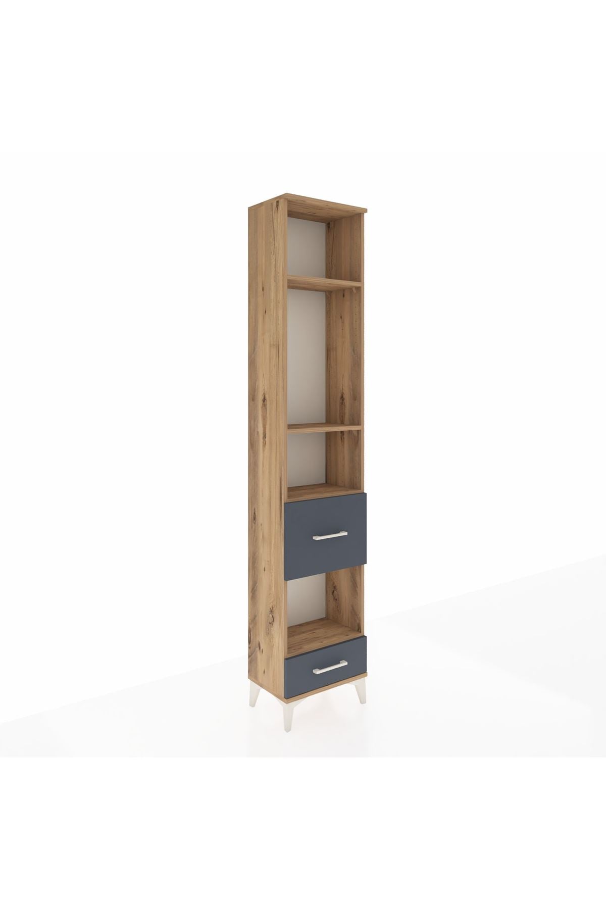 Arges Dolap 4 Raflı 2 Çekmeceli 44x30x221 - S28M102V8A