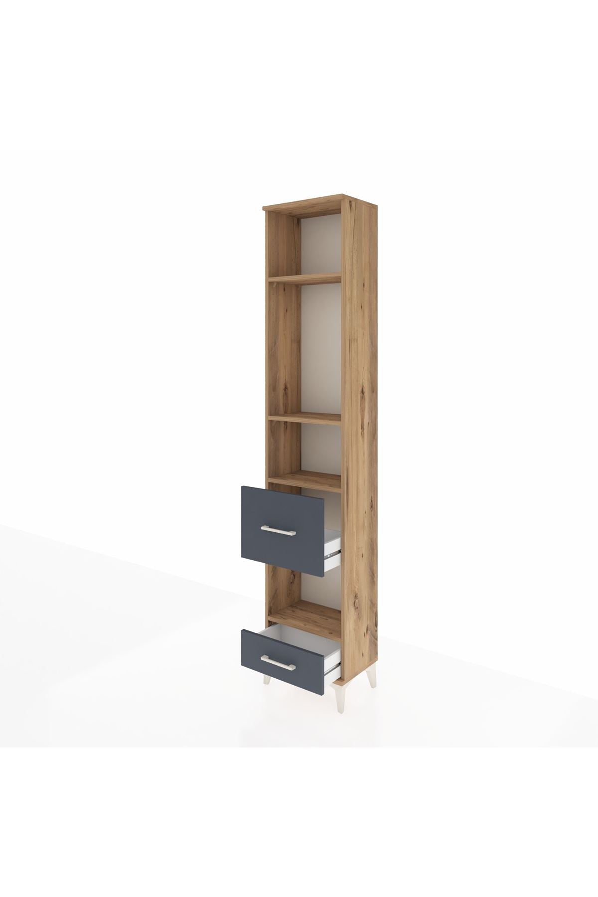 Arges Dolap 4 Raflı 2 Çekmeceli 44x30x221 - S28M102V8A