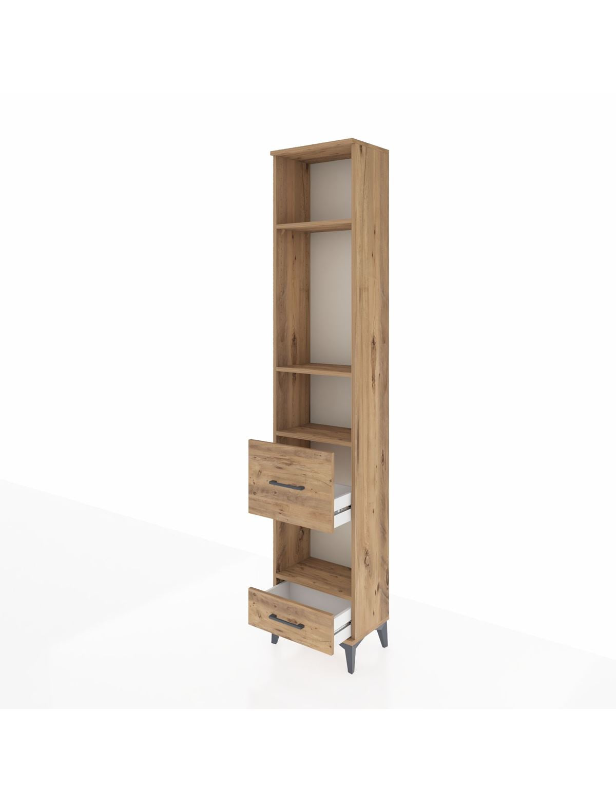 Arges Dolap 4 Raflı 2 Çekmeceli 44x30x221 - S28M102V9A