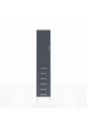 Arges Dolap 2 Raflı 6 Çekmeceli Tek Askılı 44x30x221 - S28M103V2A