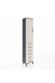 Arges Dolap 2 Raflı 6 Çekmeceli Tek Askılı 44x30x221 - S28M103V4A