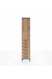 Arges Dolap 2 Raflı 6 Çekmeceli Tek Askılı 44x30x221 - S28M103V6A