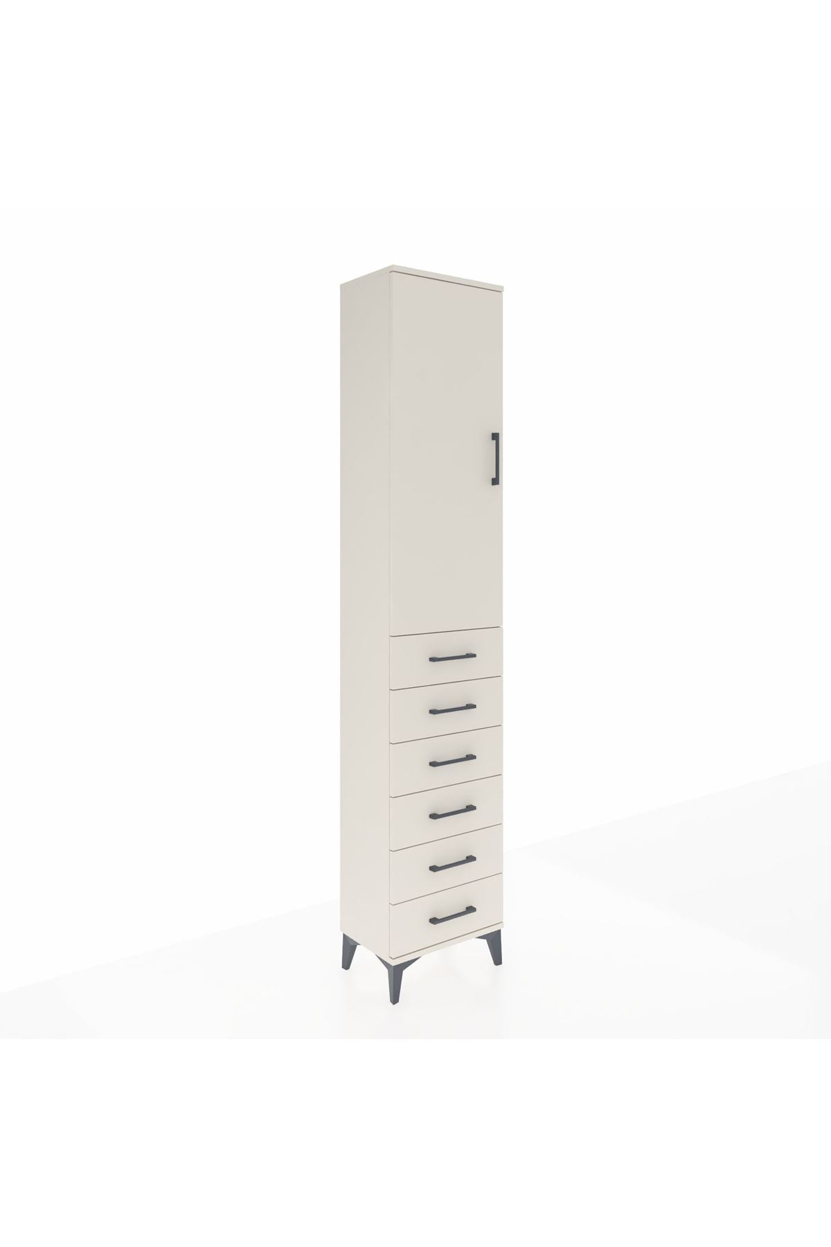 Arges Dolap 3 Raflı 6 Çekmeceli Tek Kapaklı 44x30x221 - S28M104V1A