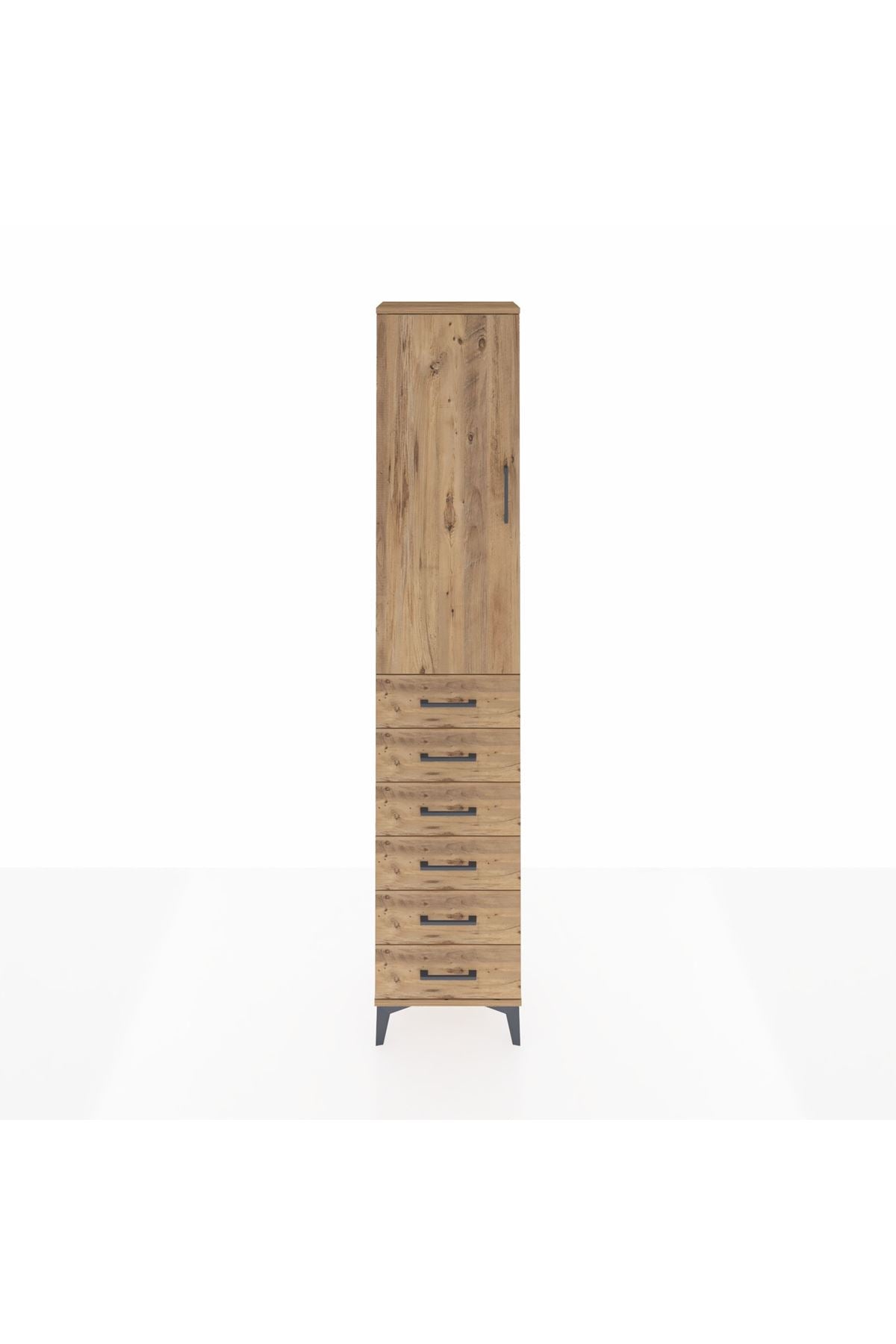 Arges Dolap 3 Raflı 6 Çekmeceli Tek Kapaklı 44x30x221 - S28M104V9A