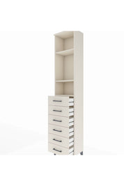 Arges Dolap 3 Raflı 6 Çekmeceli 44x30x221 - S28M105V1A