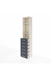 Arges Dolap 3 Raflı 6 Çekmeceli 44x30x221 - S28M105V2A