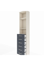 Arges Dolap 3 Raflı 6 Çekmeceli 44x30x221 - S28M105V2A